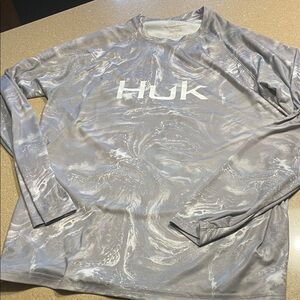 Huk Gray Long Sleeve Shirt